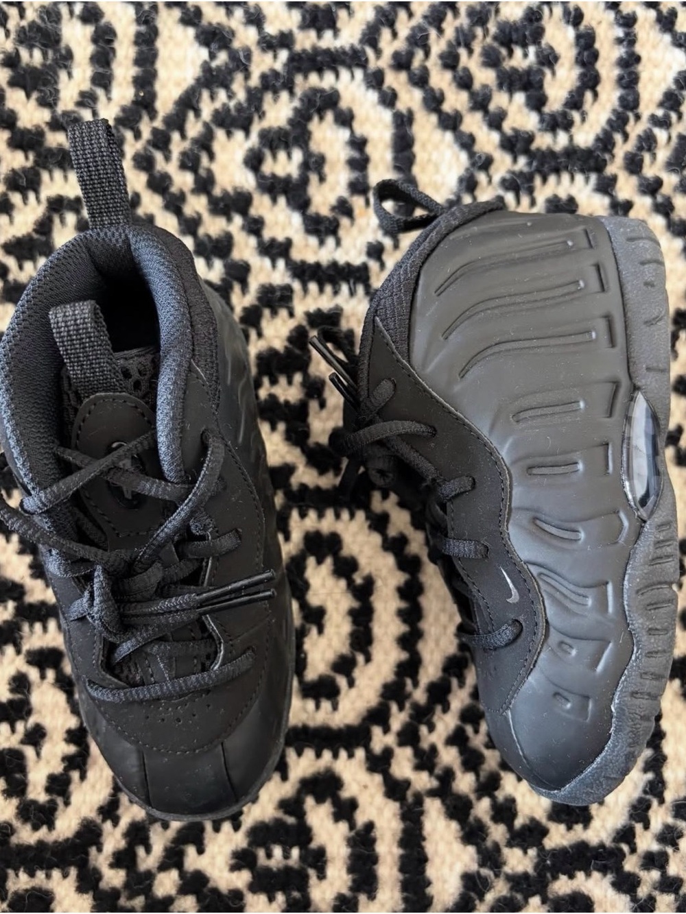 Nike Kids Black Foamposite Sneakers